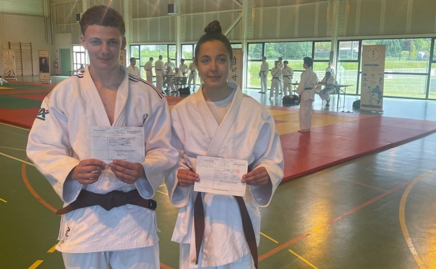 Marina et Jules 2 nouvelles ceintures noires !